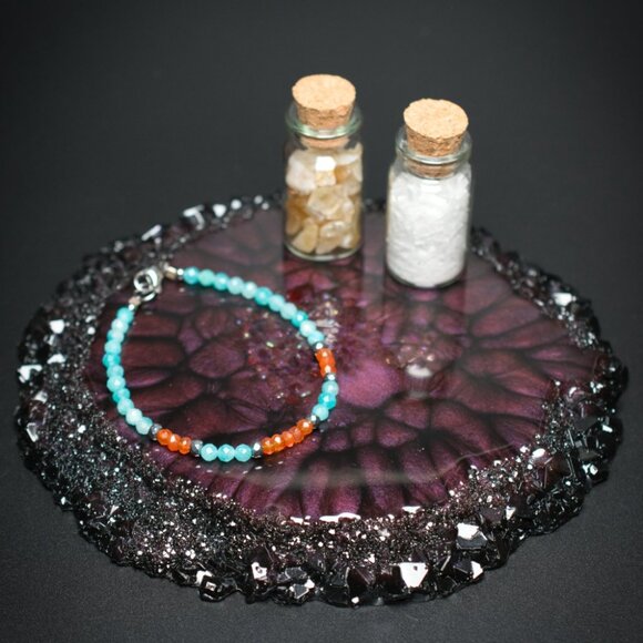 Shinto Shrine Crystal Edge Vanity Tray | Ring Tray | Candle Tray | Jewelry Tray - Picture 3 of 3